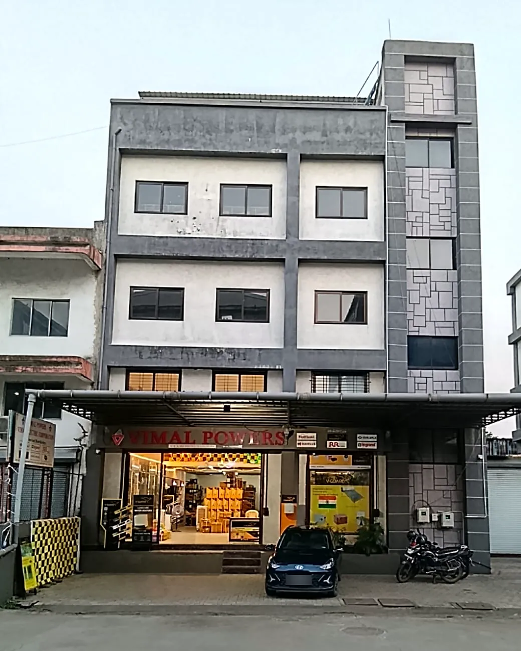 The Vimal Powers building in Vapi